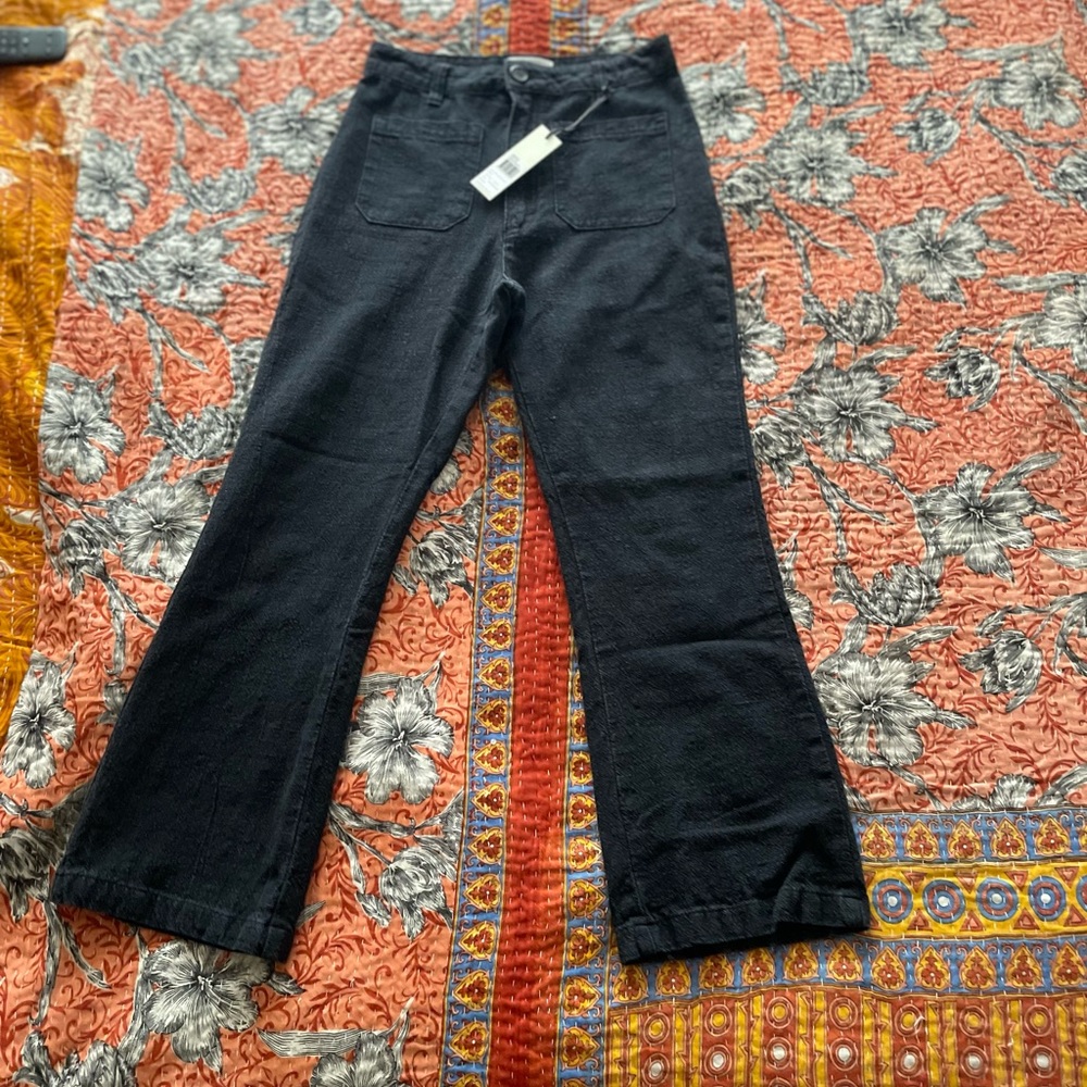 NWT Rollas cropped wide leg